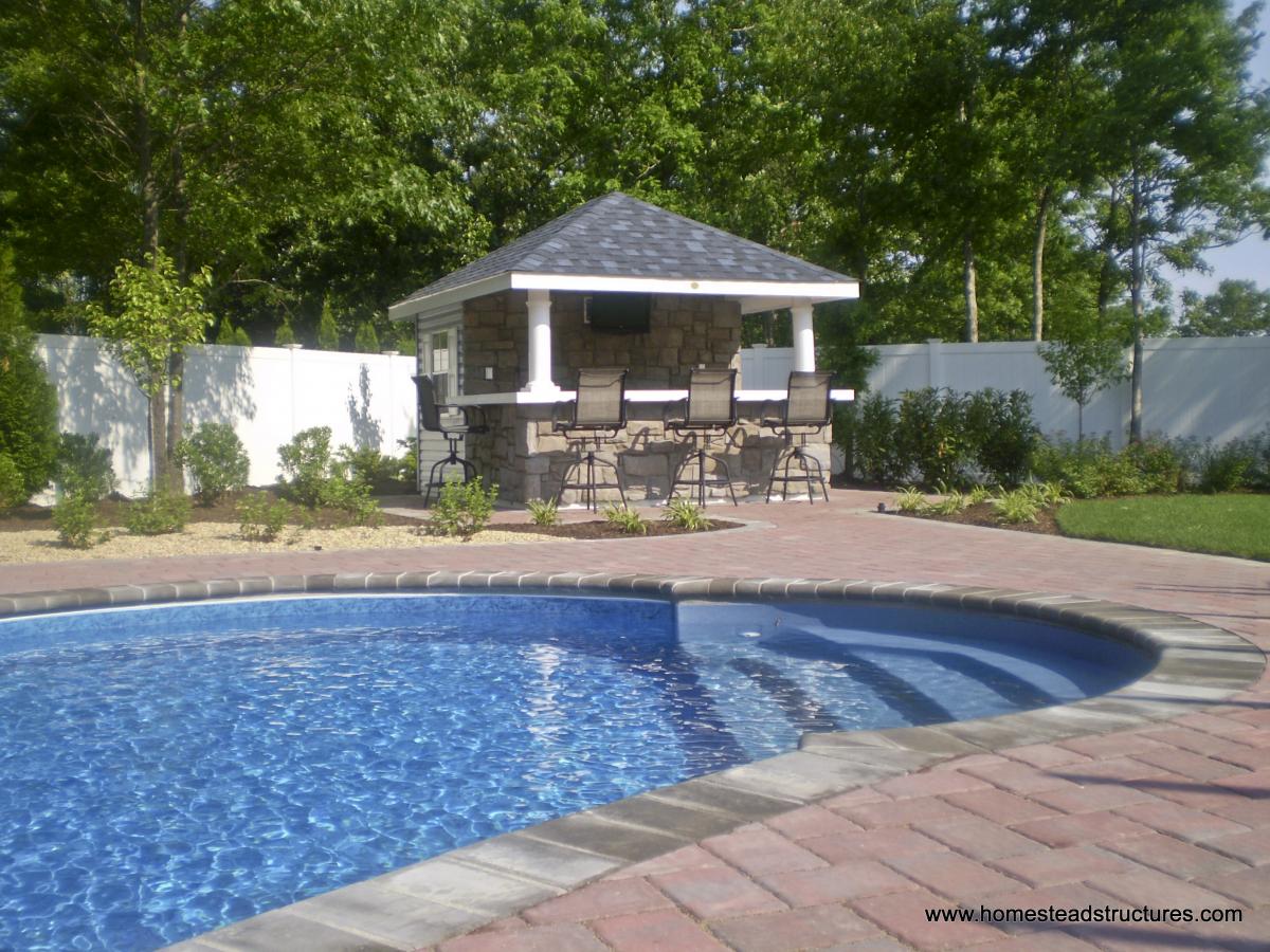 inground pool house for sale